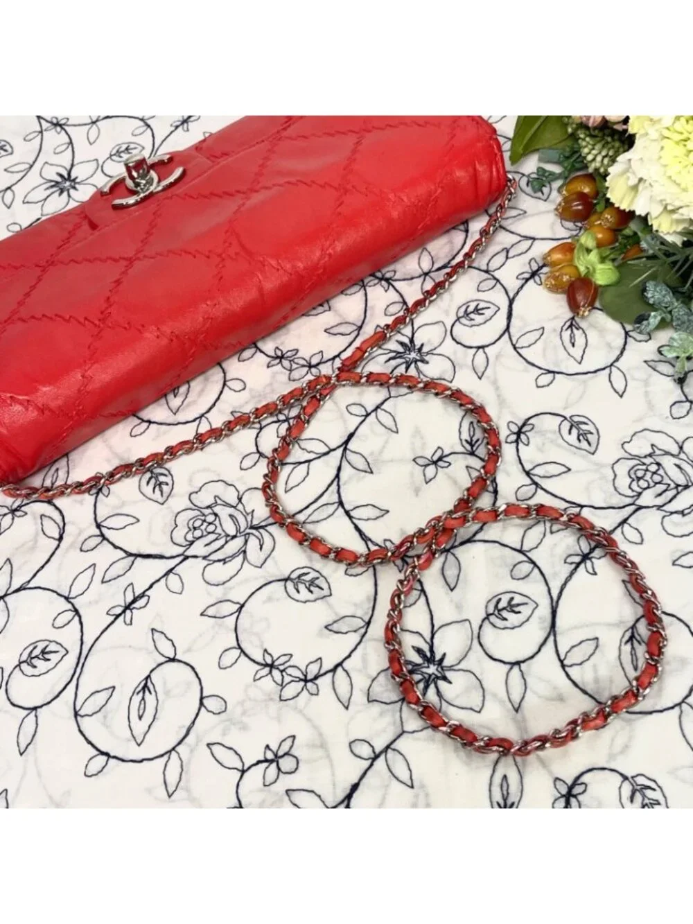 Chanel Chain Wallet Double Flap Quilted Shoulder Bag